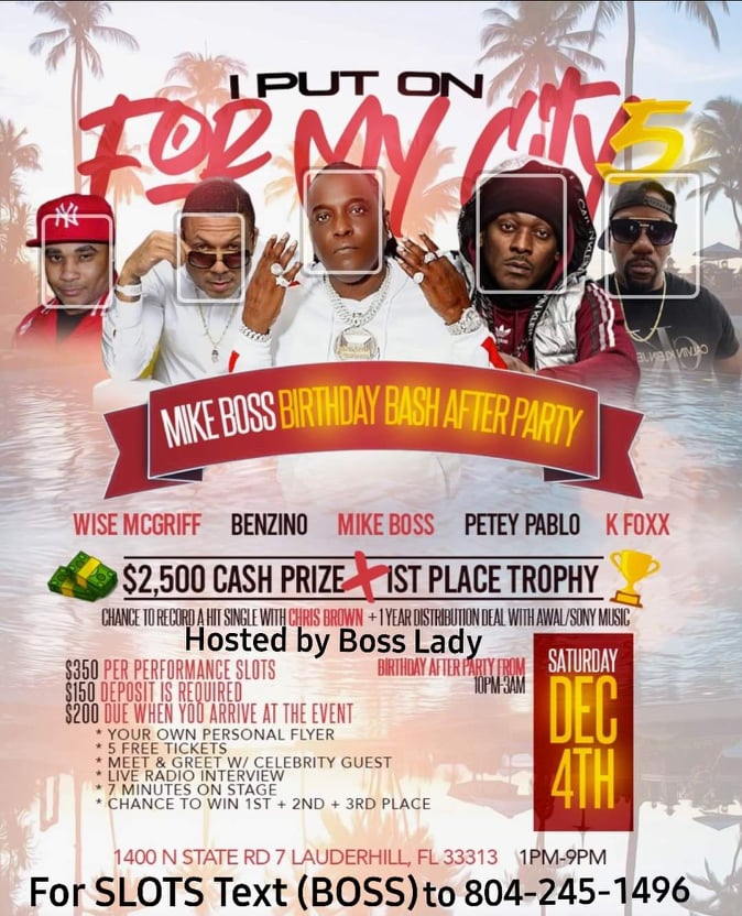 Flyer for "I Put On For My City" 5.
