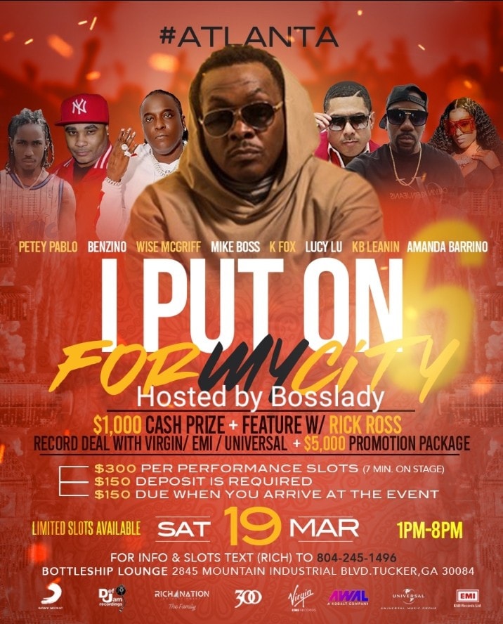 Flyer for "I Put On For My City" 6.