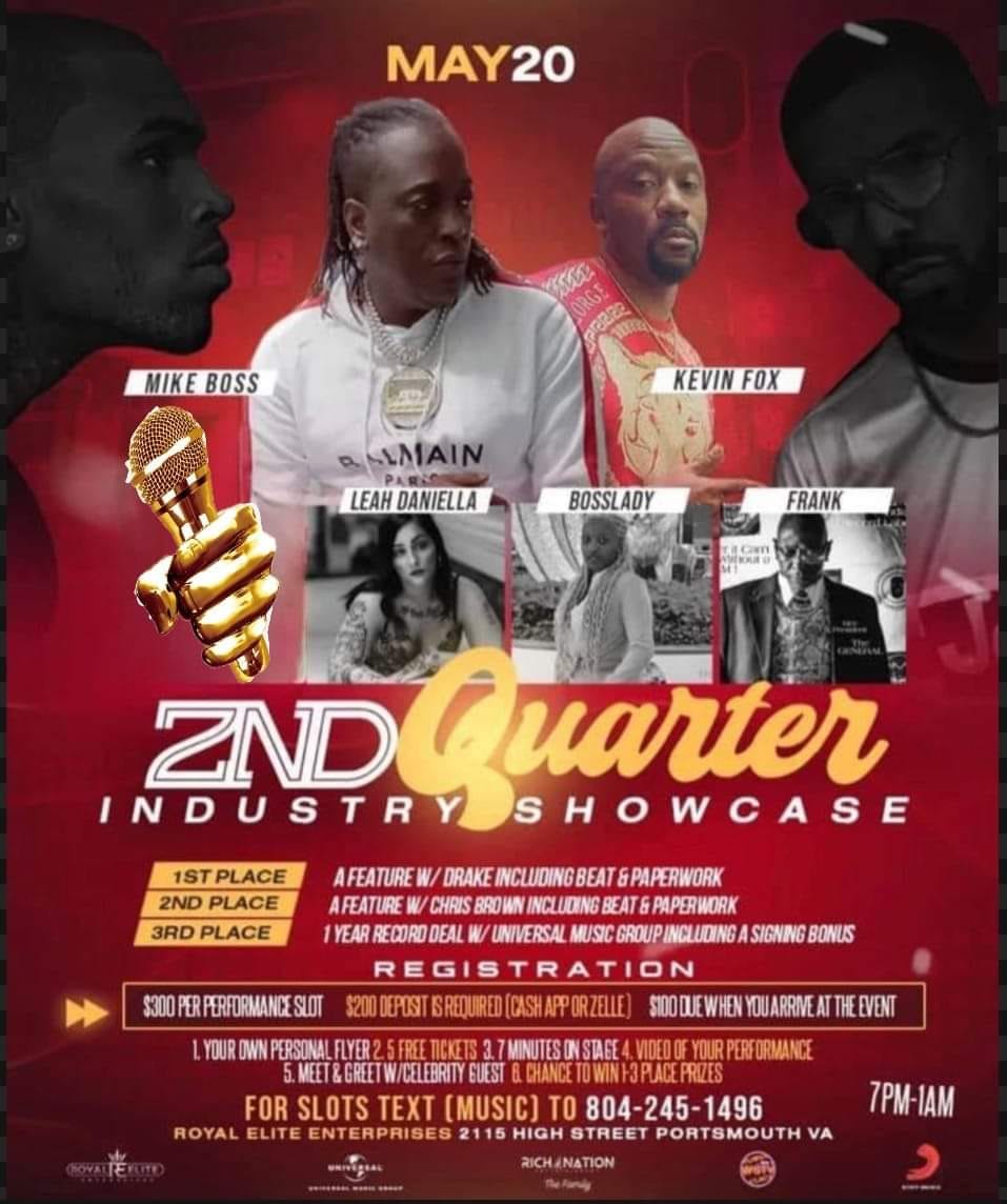 Flyer for 2nd Quarter Industry Showcase.